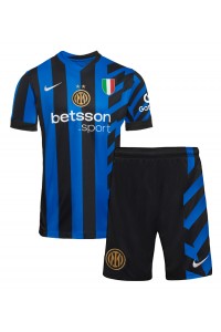 Fotbalové Dres Inter Milan Dětské Domácí Oblečení 2024-25 Krátký Rukáv (+ trenýrky)